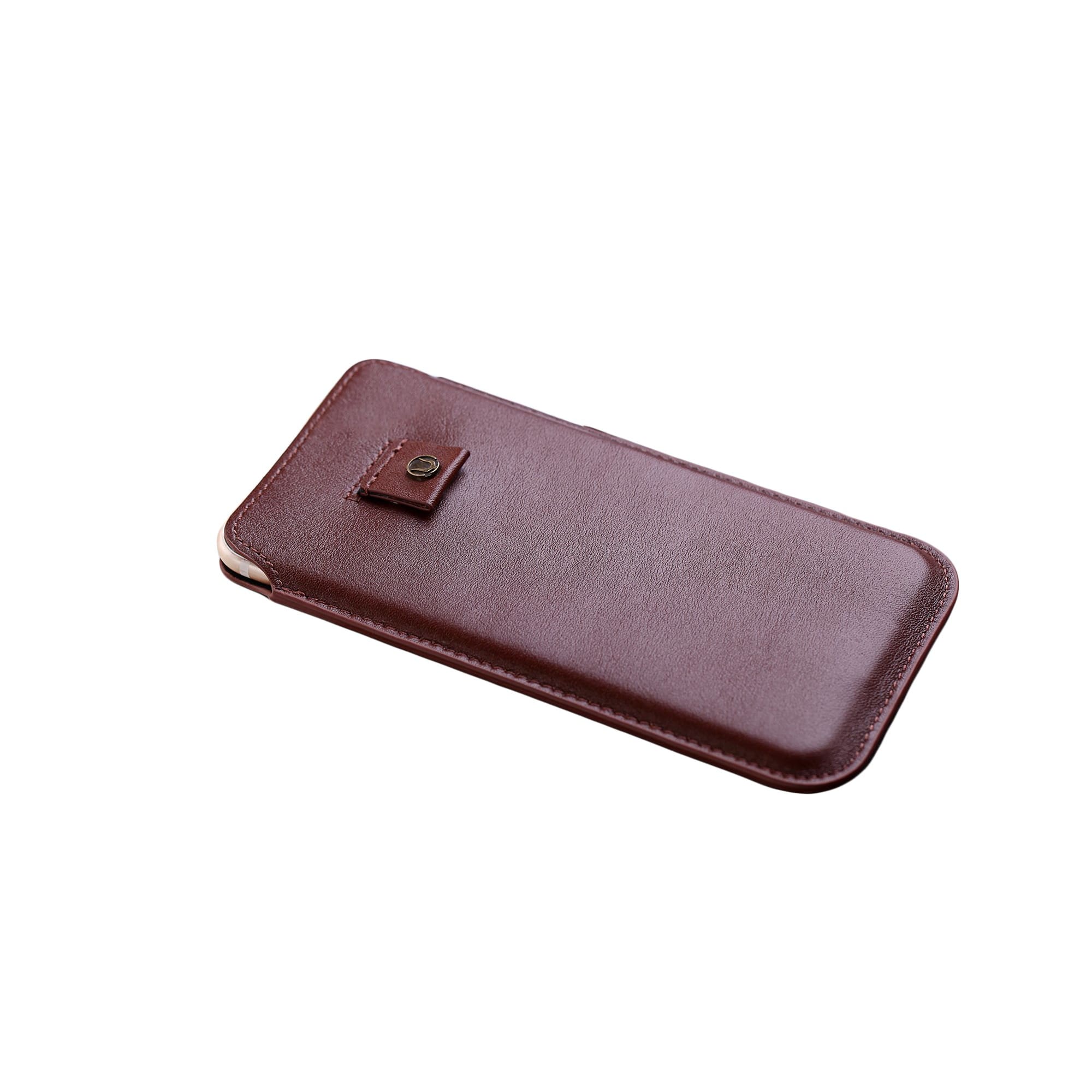 Smartphone Tasche mit Zugband (Athena) (Cognac) - Cronus & Rhea